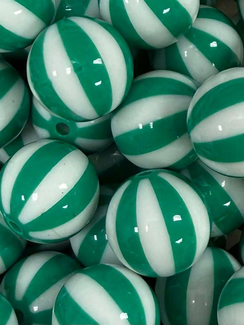 Green Circus 20mm Acrylic Bead