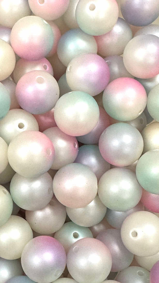 Pastel Matte Blend 20mm Acrylic Bead