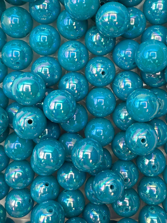 Ocean Iridescent 20mm Acrylic Bead