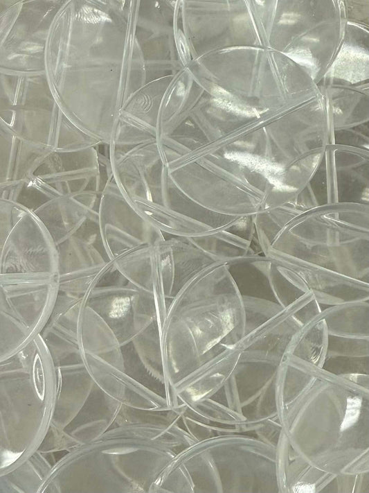 Large Clear Disc Acrylic Bead