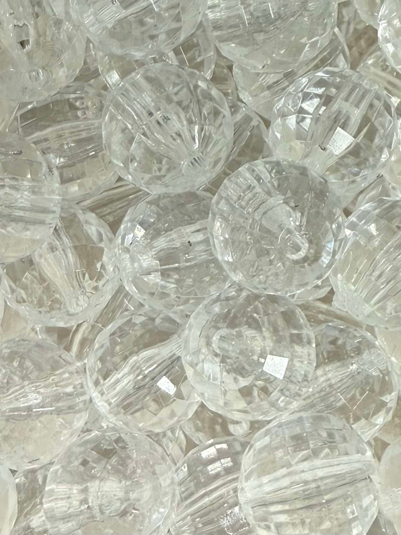 Clear Disco Acrylic Bead