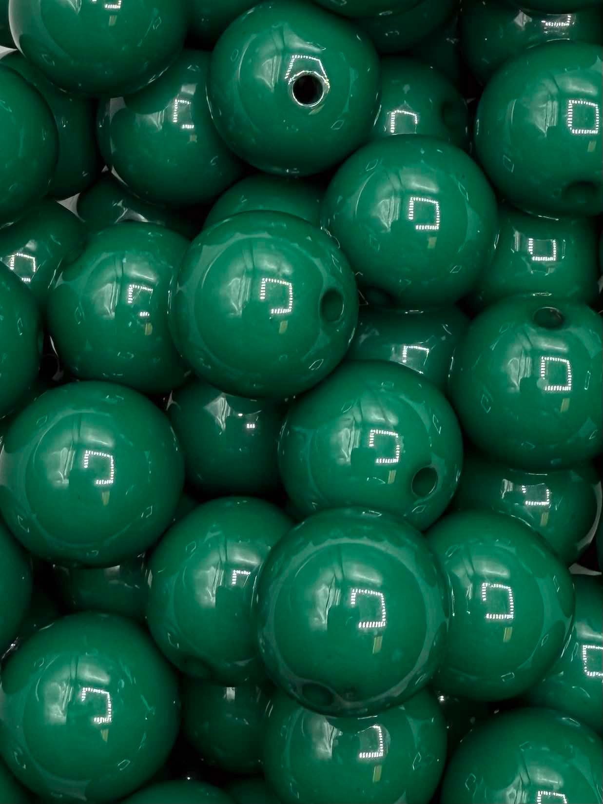 Jade Solid 20mm Acrylic Bead