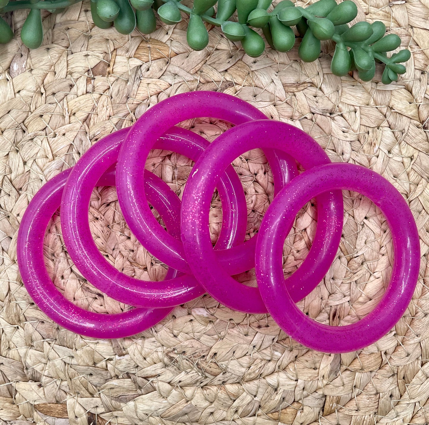 Glitter Silicone Ring 65mm