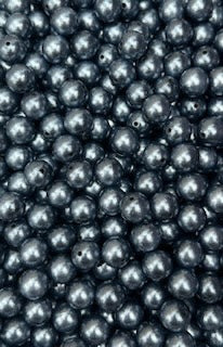 Charcoal Super Shimmer 15mm Beads