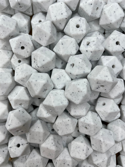 Granite White 17mm Hexagon H17-1