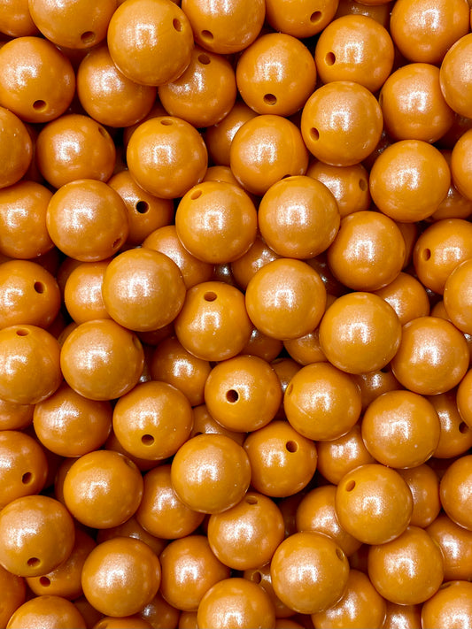 Wild Ochre Super Shimmer 15mm Beads