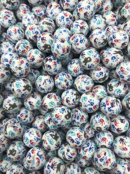 Rare Disease Awareness (Boss Babe) Printed 15mm Bead