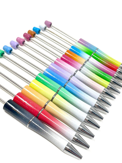 Sparkle Plastic Blank Beadable Pens