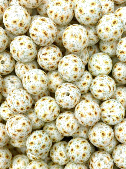 CTS Creation: Sunflower Fields Printed 15mm Bead