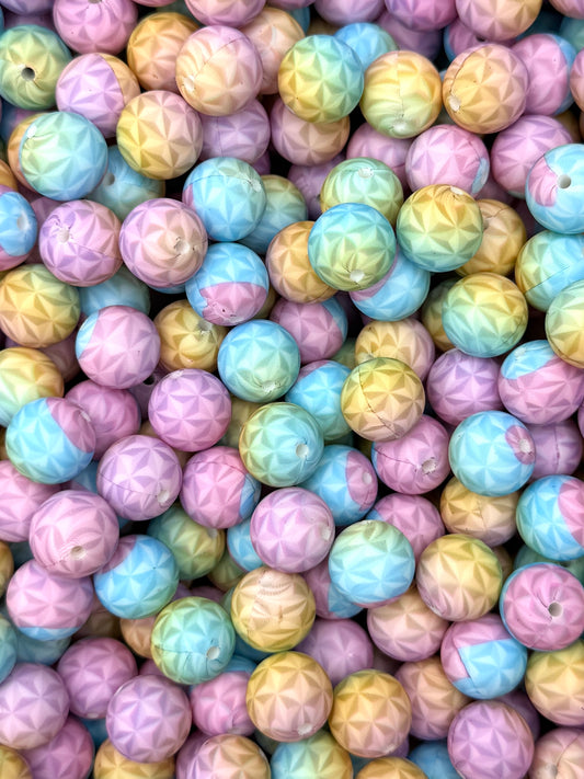 Ombre Prism Printed 15mm Bead