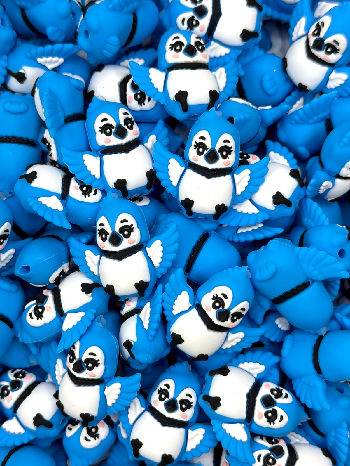 3D Baby Bluebird Focal Bead