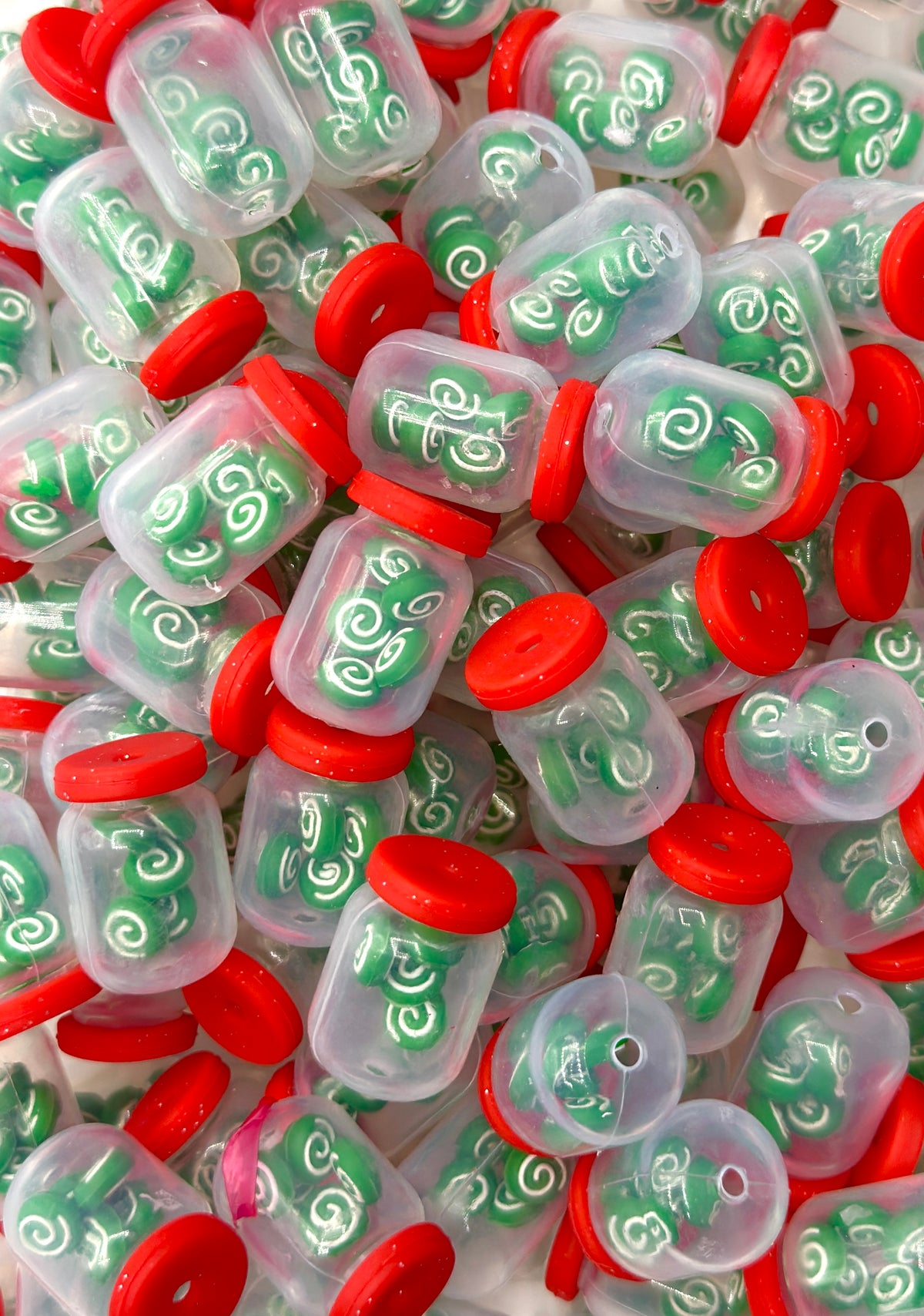 Jar of Green Mint Candy