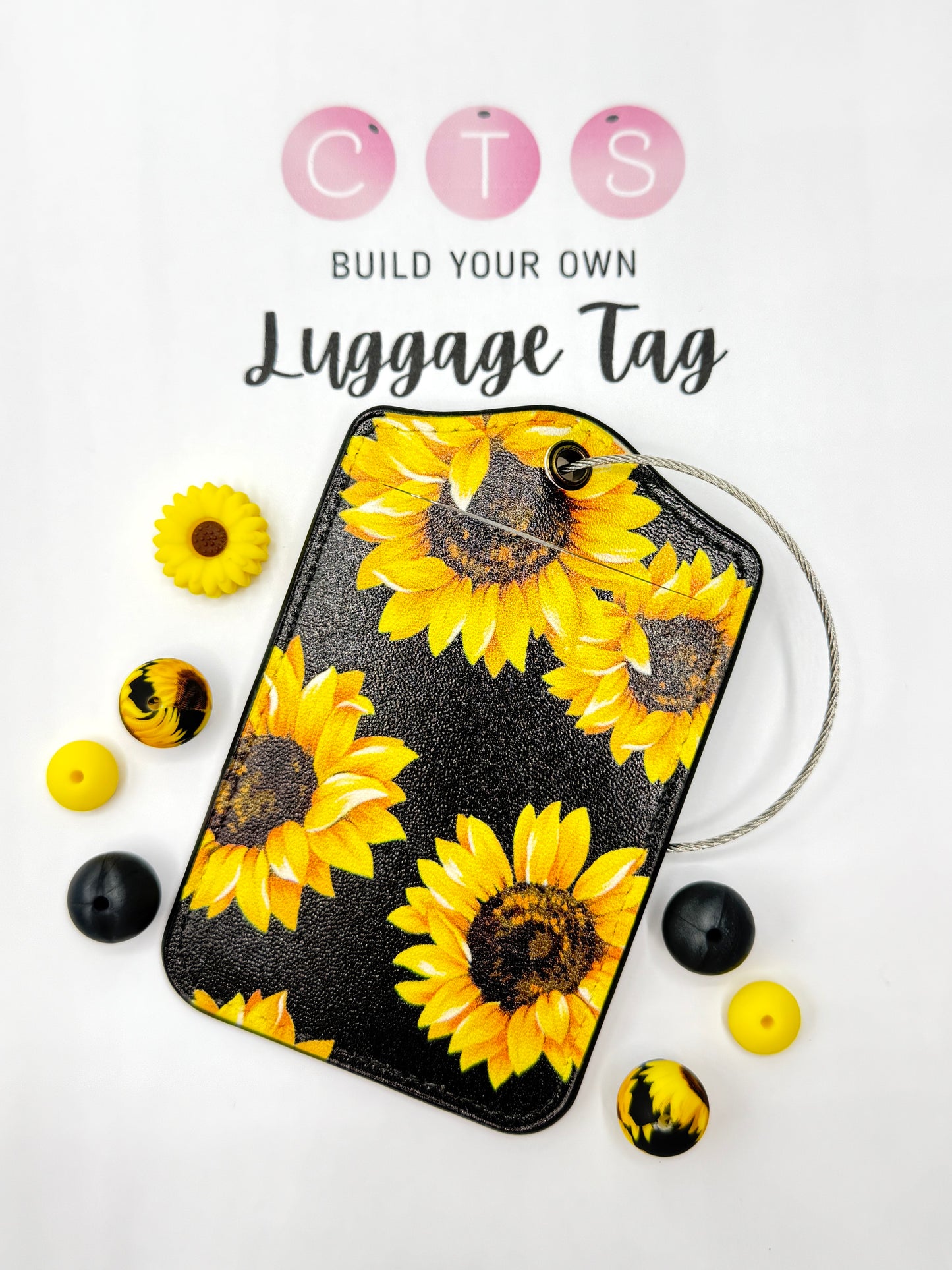 Sunflower Luggage Tag Kit