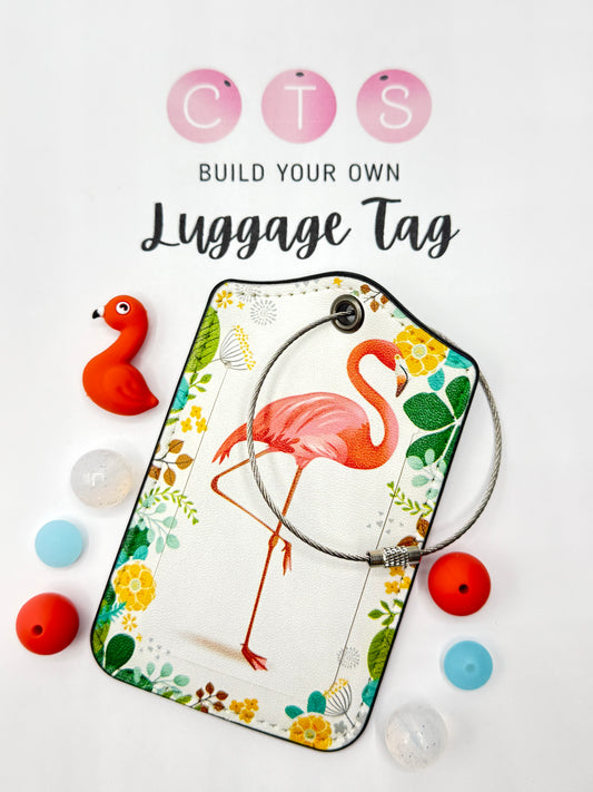 Flamingo Luggage Tag Kit
