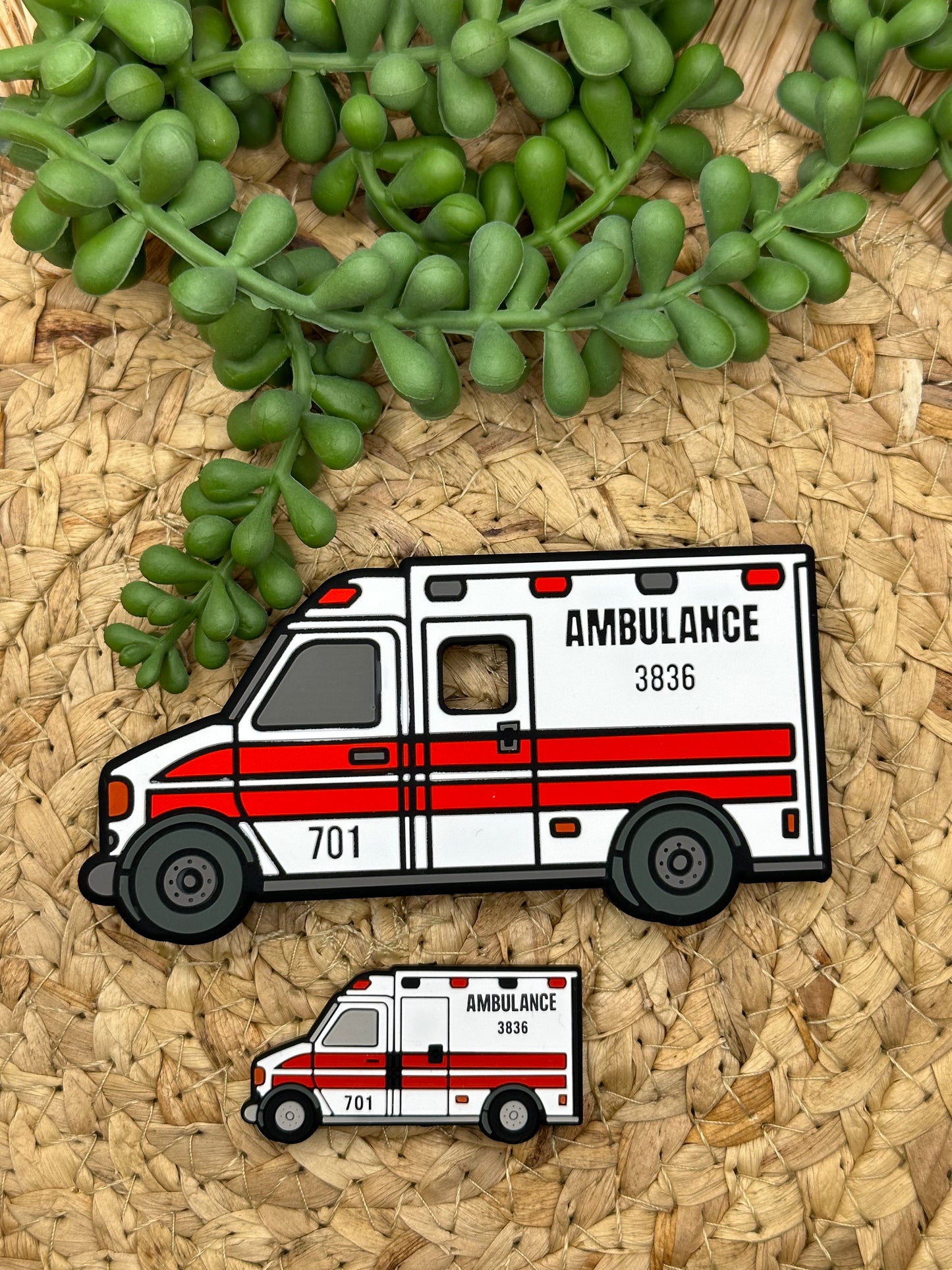 Ambulance Teether and Bead Set