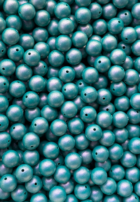 Perle d'opale émeraude de 15 mm
