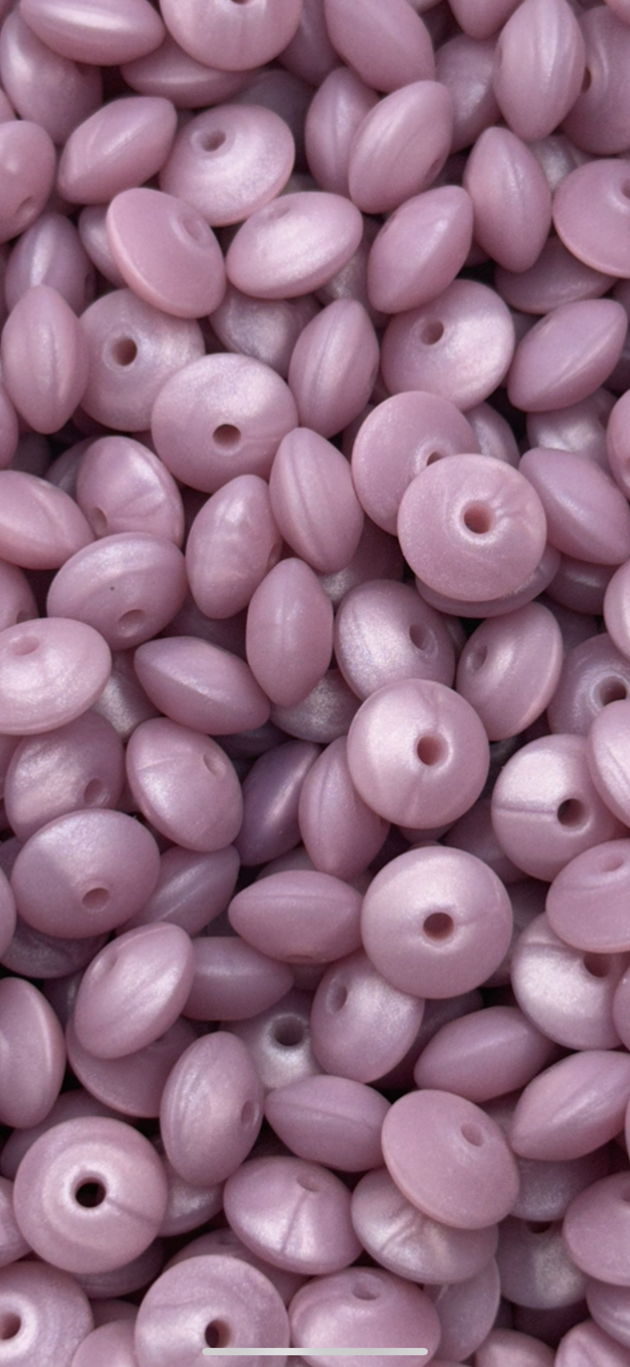 Purple Pearl 12mm Lentil