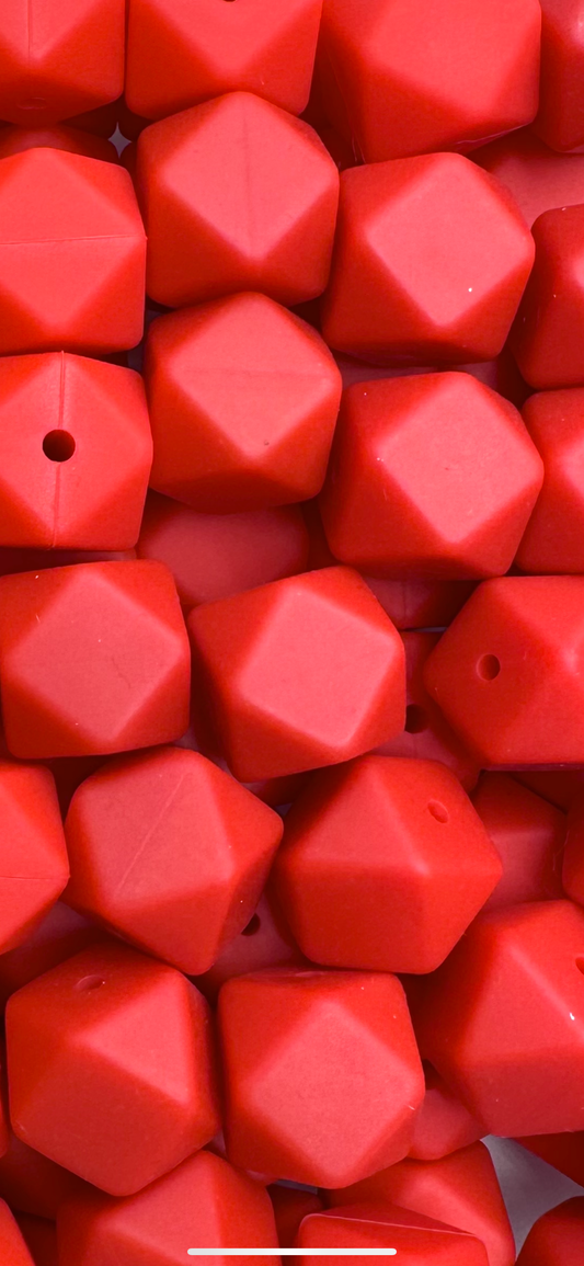 Flag Red 17mm Hexagon