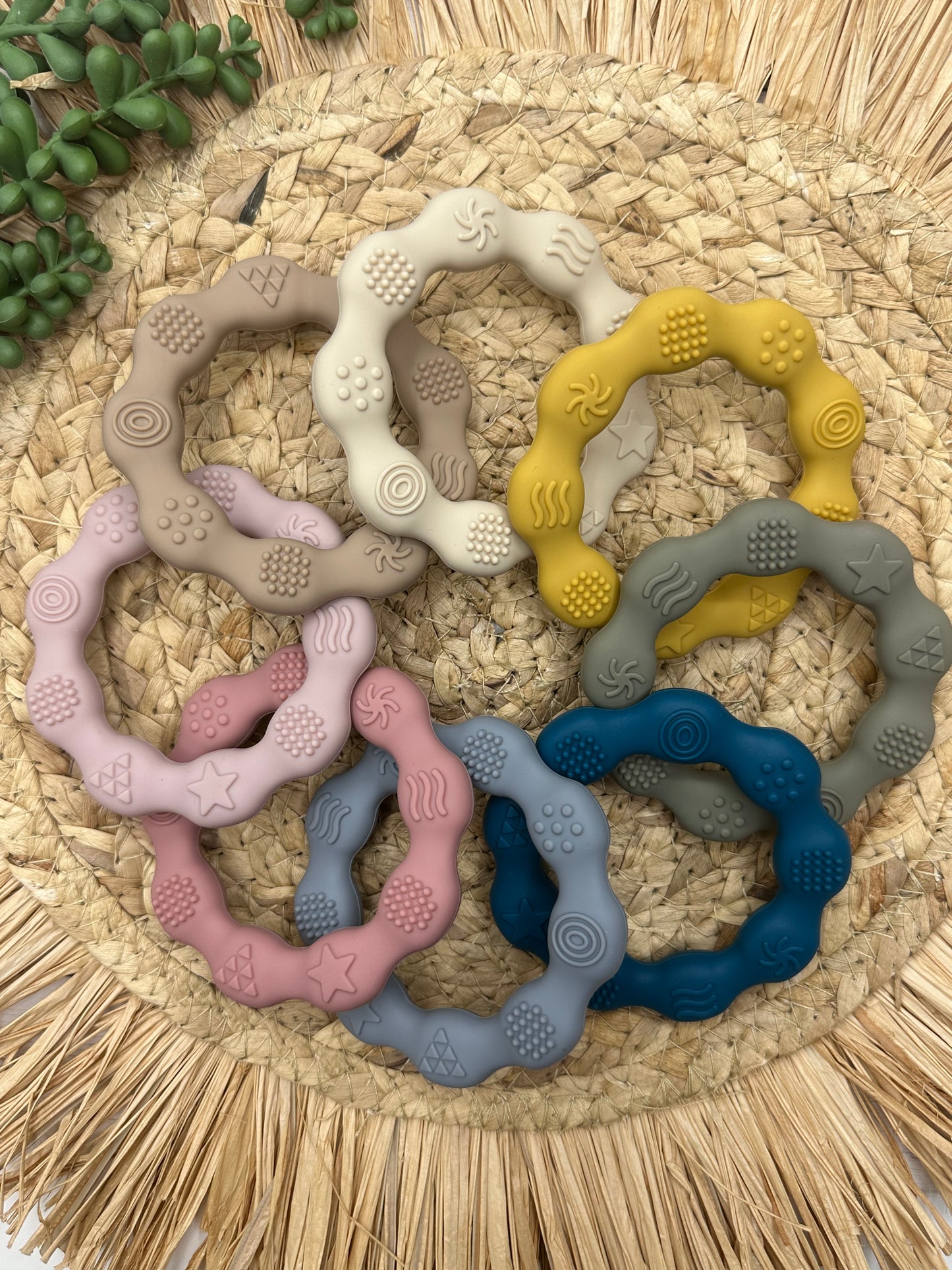 Textured Silicone Teething Ring