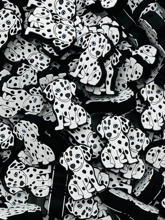 Dalmatian Focal Bead