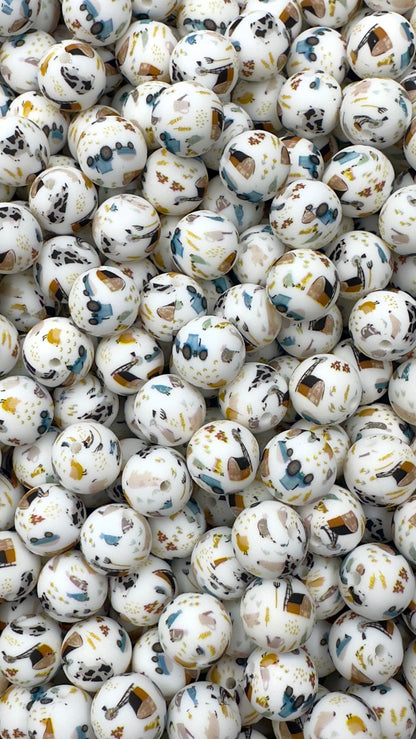 Perle imprimée de 15 mm à la ferme