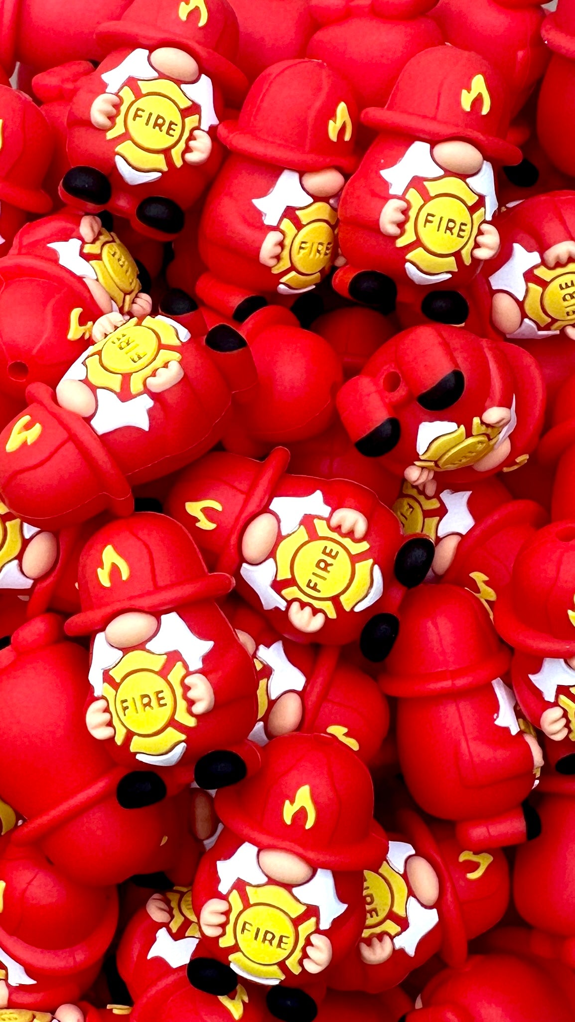 *** Coming Soon *** 3D Fireman Gnome Focal Bead