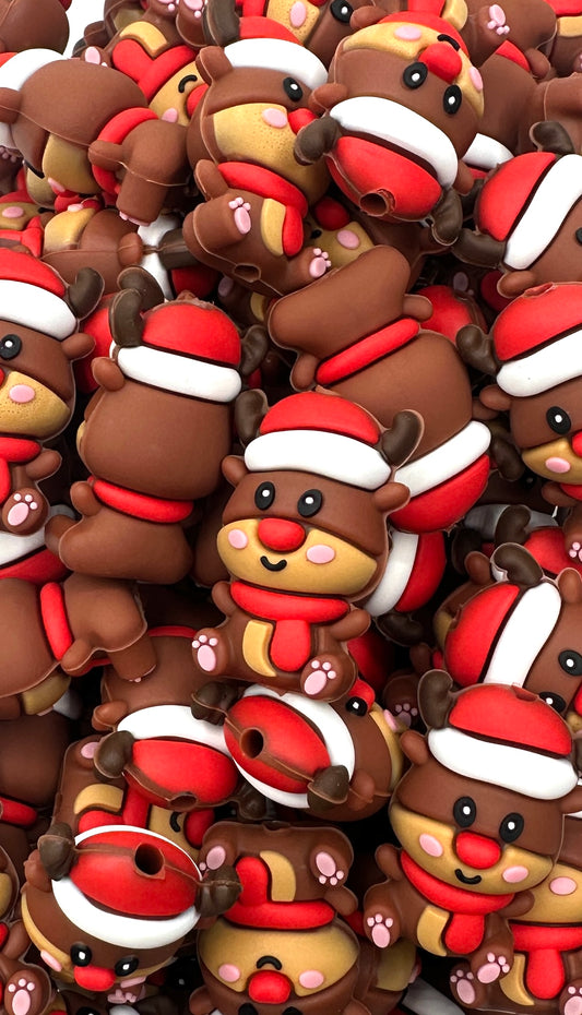 Chunky Reindeer Focal Bead
