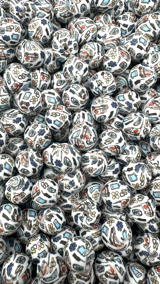 What's Your Emergency? Printed 15mm Bead