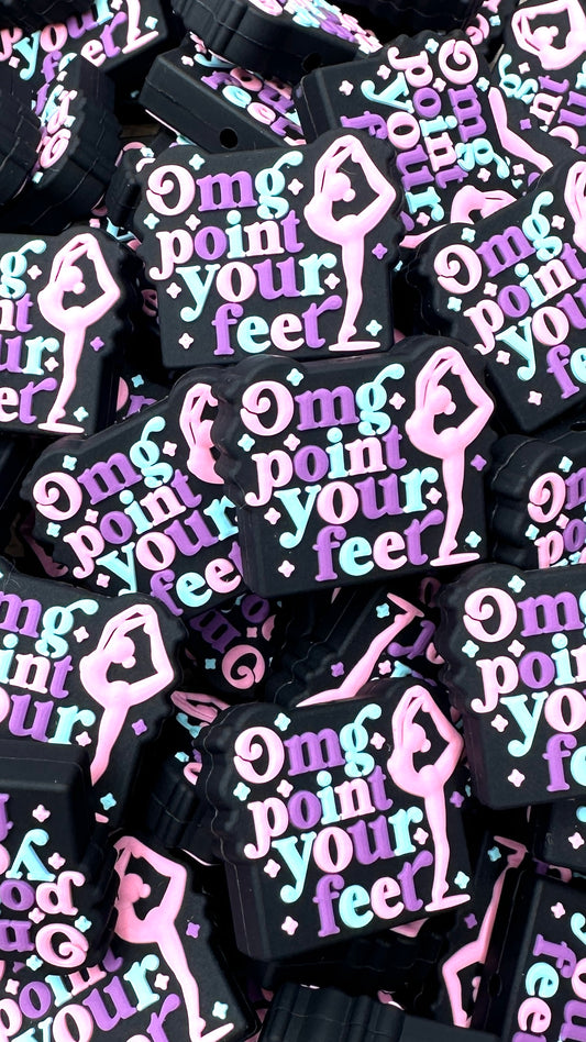 Point Your Feet Focal Bead