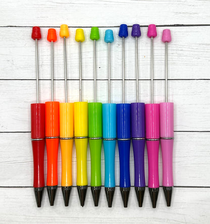 Bright Rainbow Beadable Pen Kit