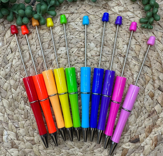 Bright Rainbow Beadable Pen Kit