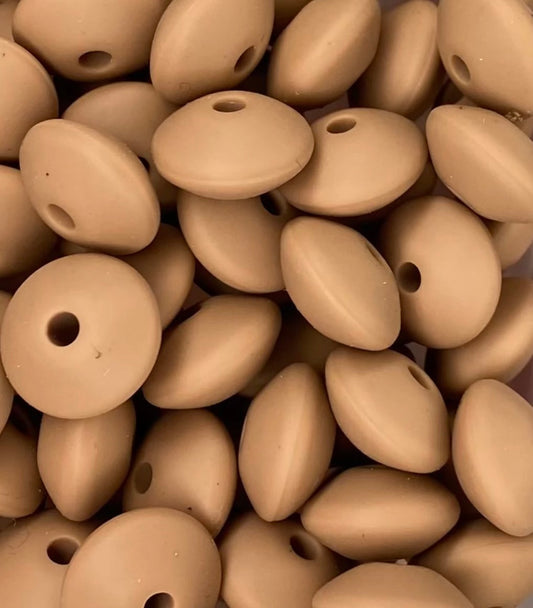 Camel 12mm Lentil-BULK 100 Count