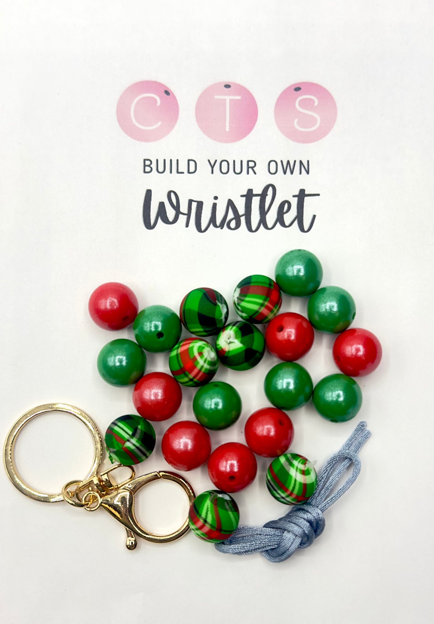 Christmas Plaid Wristlet Kit