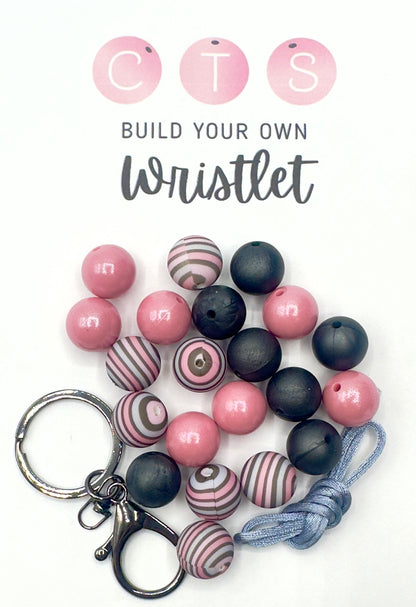 Blush Boho Stripes Wristlet Kit