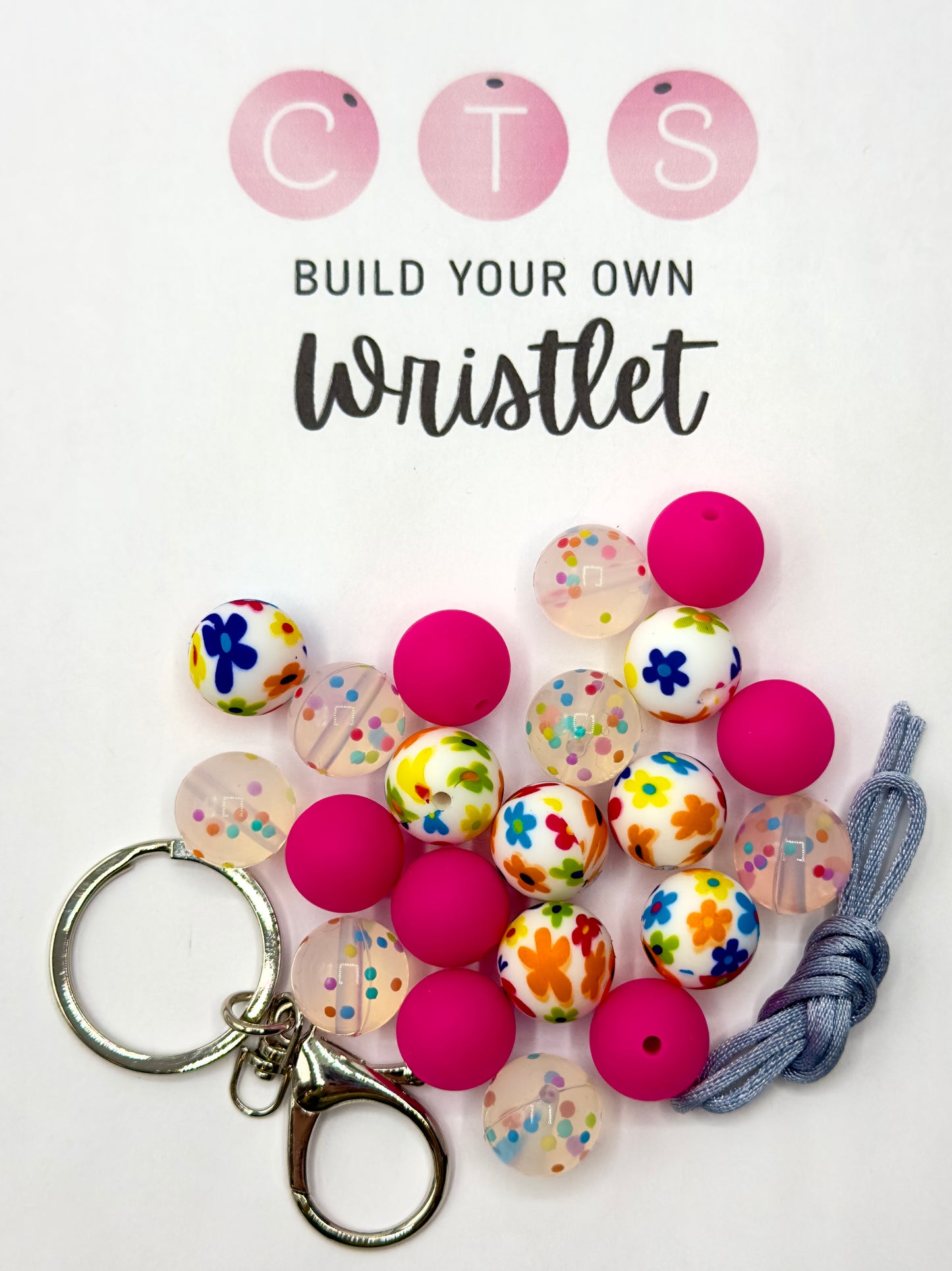 Kit porte-clés confettis rétro #74