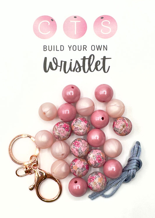 Kit porte-clés rose Petal Me #69