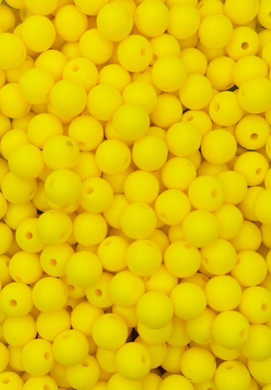 CTS Creation: Bright Yellow 10mm Round Beads