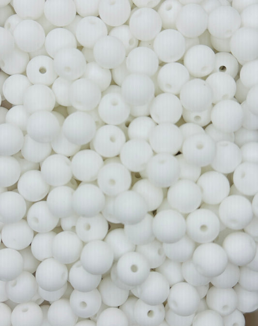 CTS Creation: White 10mm Round Beads