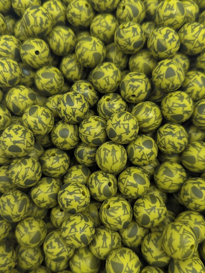 Be All You Can Be Printed 15mm Bead
