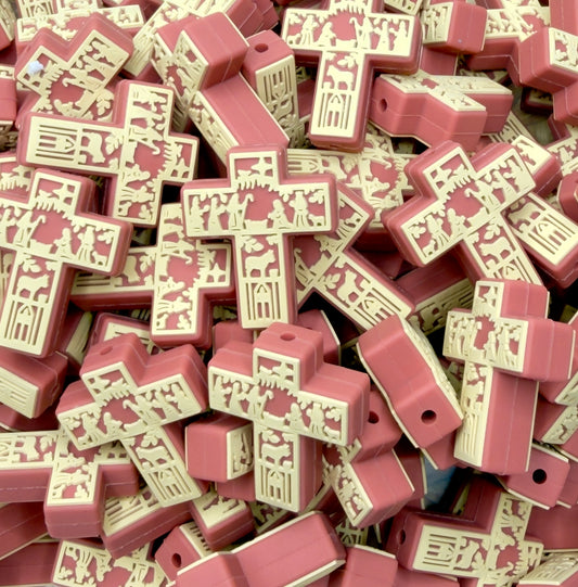Nativity Cross Focal Bead