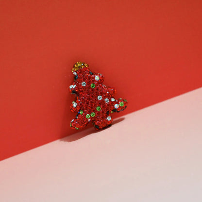 Acrylic Rhinestone Christmas Tree Beads