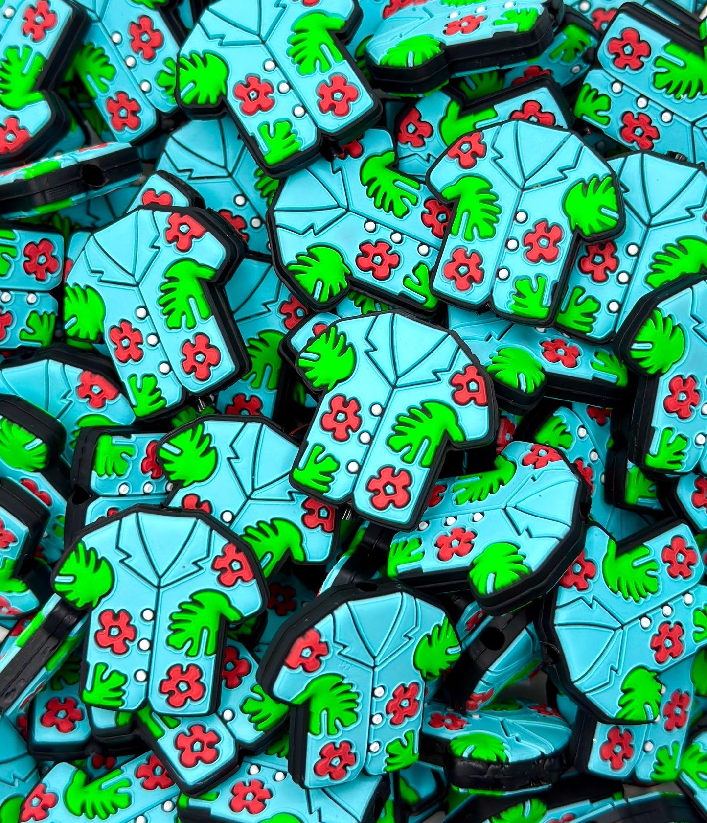 Hawaiian Shirt Focal Bead
