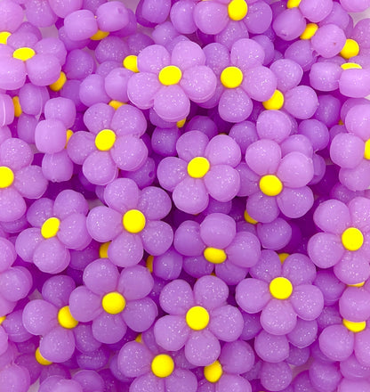 Perle focale de fleur gonflée