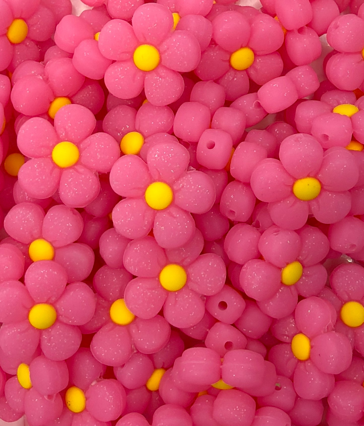 Perle focale de fleur gonflée