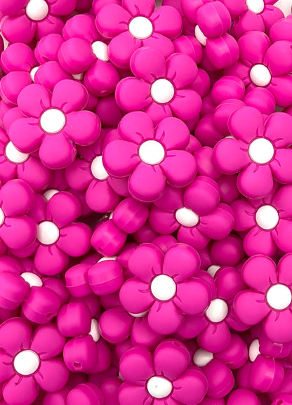 Perle focale de fleur gonflée
