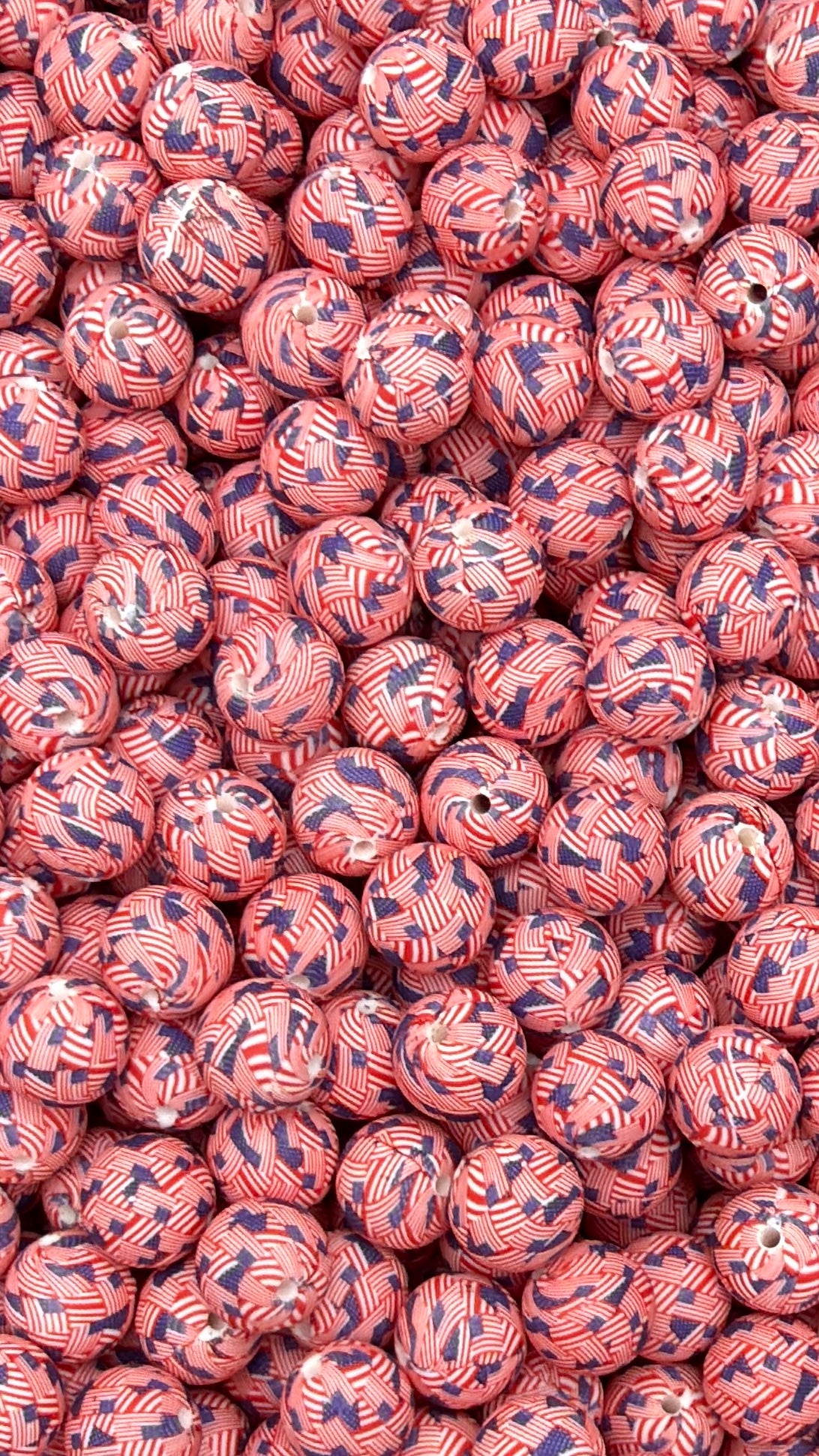 God Bless America Printed 15mm Bead