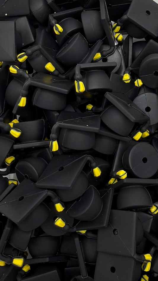 3D Graduation Cap Focal Bead