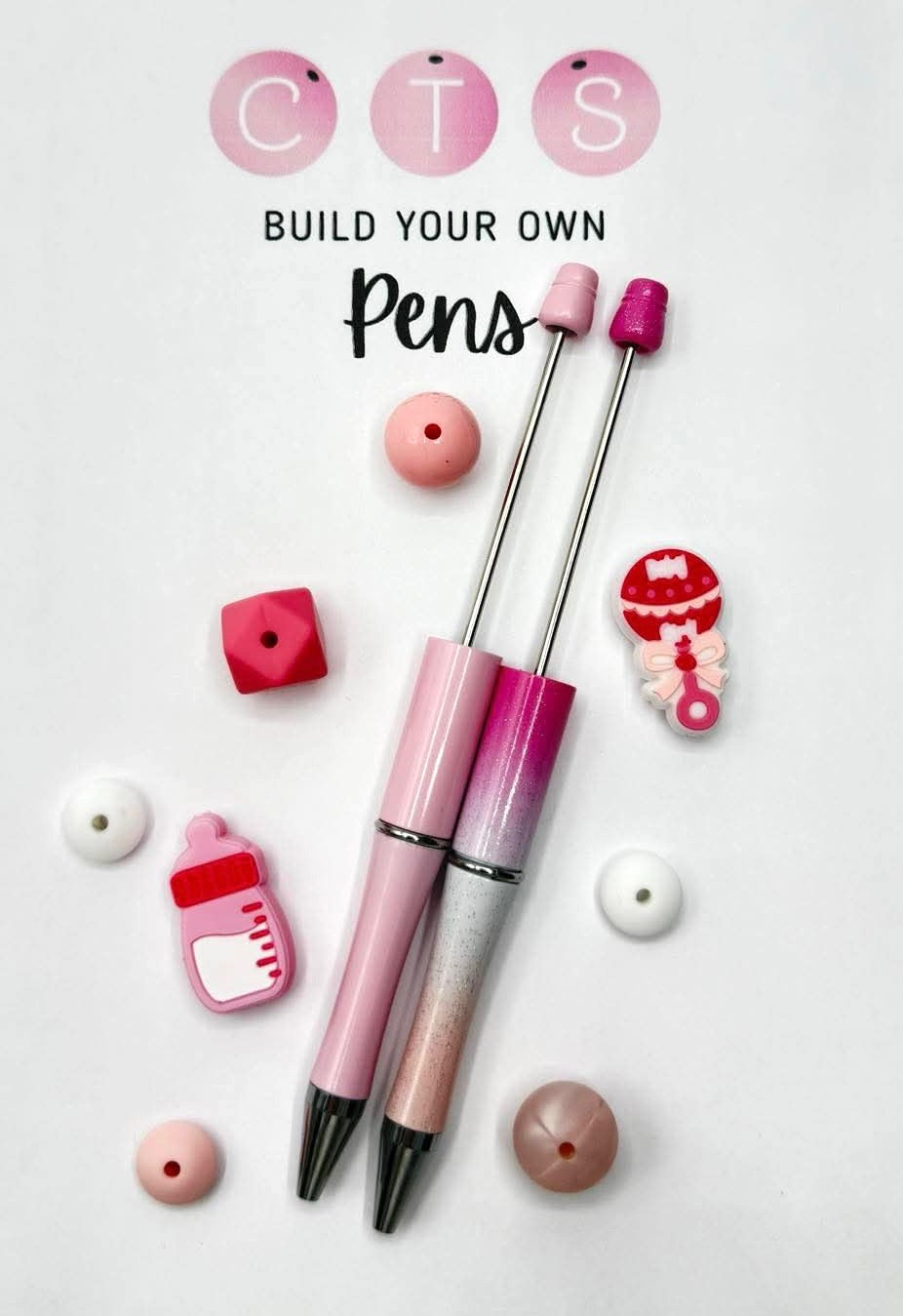 Welcome Baby Girl Beadable Pen Kit