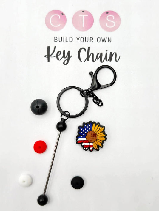 Red, White & Bloom Keychain Kit