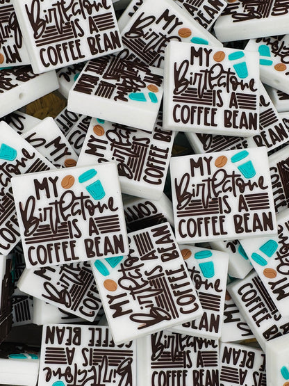 Ma pierre de naissance est une perle focale en grain de café